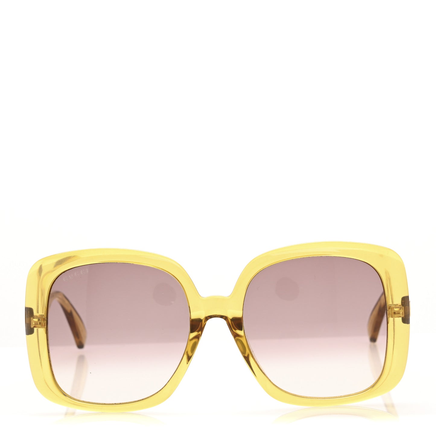 Oversized Square Sunglasses GG0714SA Yellow