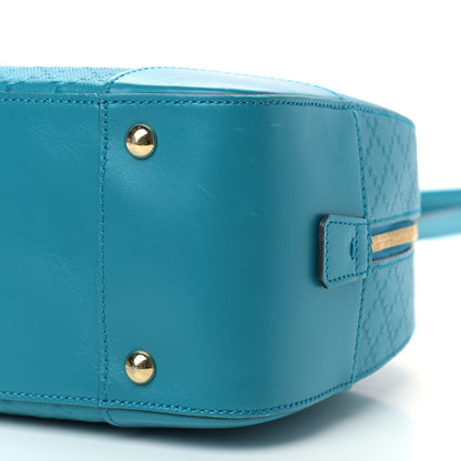 Gucci Calfskin Diamante Small Top Handle Bag Turquoise 10 of 10