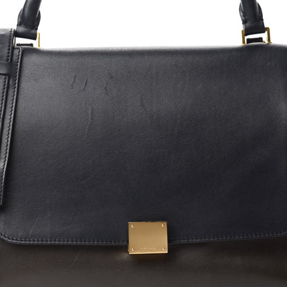 Celine Smooth Calfskin Suede Medium Tri-Color Trapeze Mustard 15 of 15