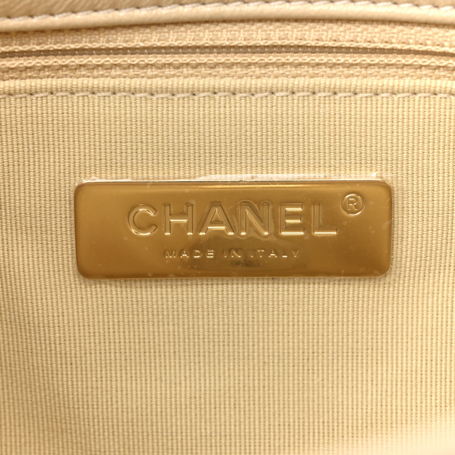 Chanel Lambskin Quilted Medium Chanel 19 Flap Beige 6 of 12