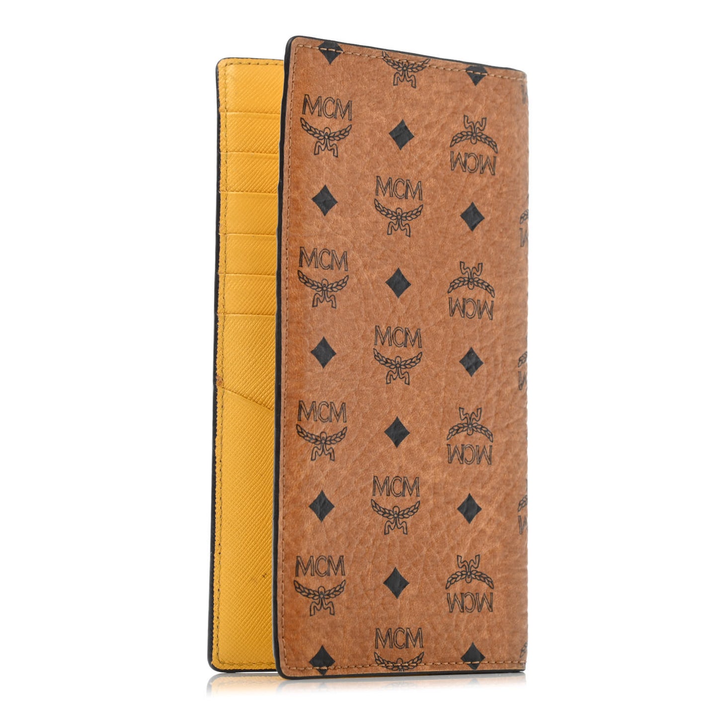 Visetos Bi-Fold Long Wallet Cognac Yellow