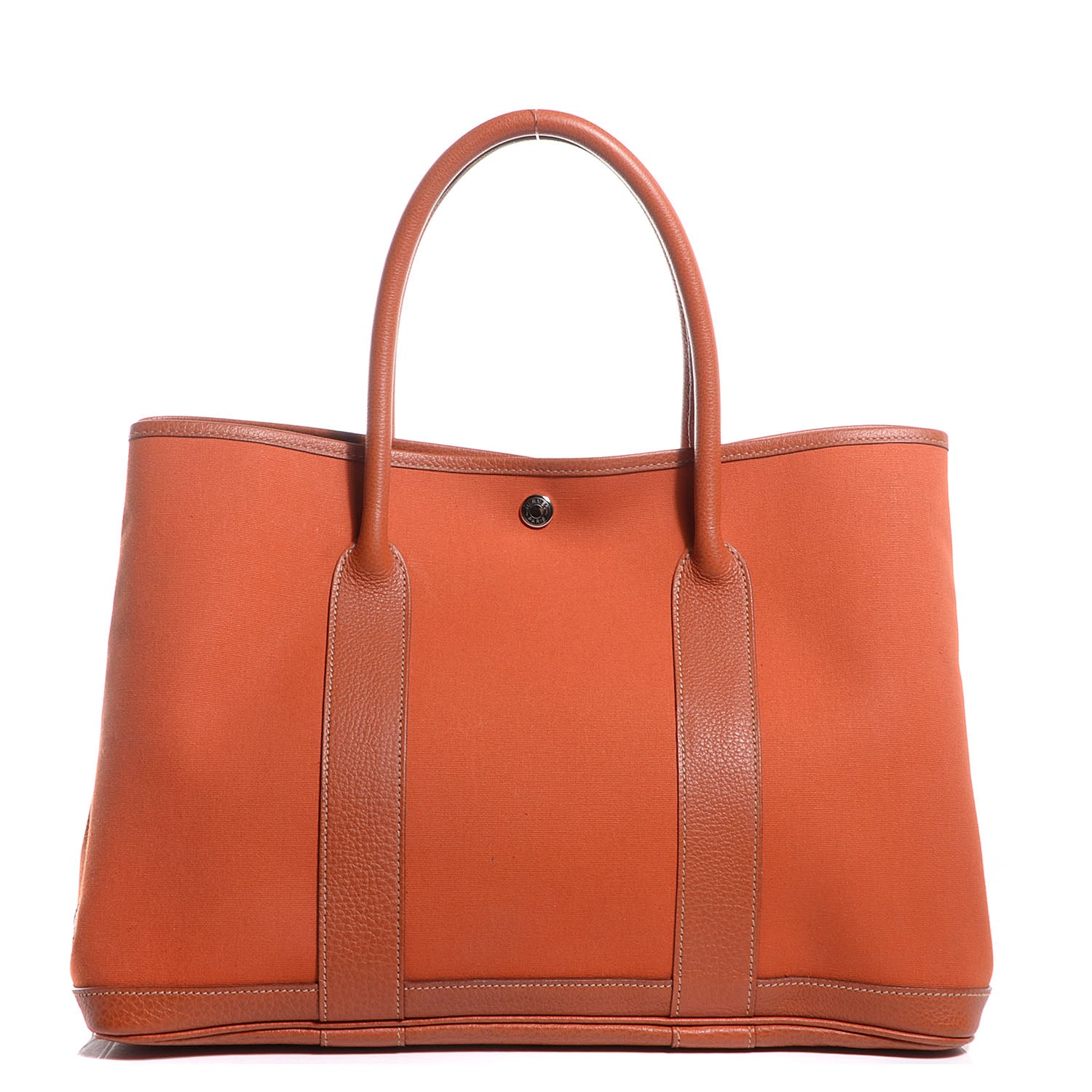 Hermes Toile Buffle Skipper Garden Party Tote 36 MM Orange 1 of 12