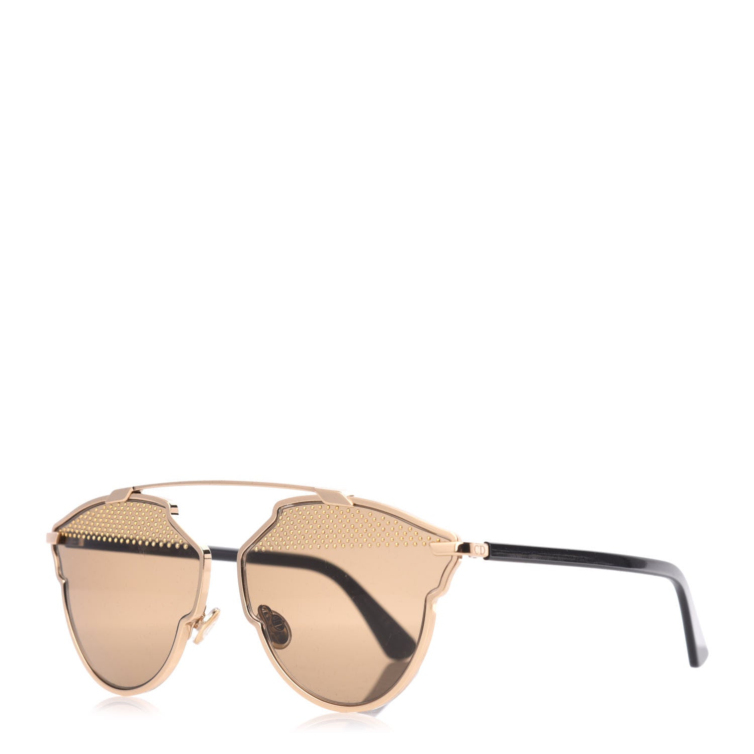 Christian Dior Studded So Real Sunglasses Gold 1 of 7