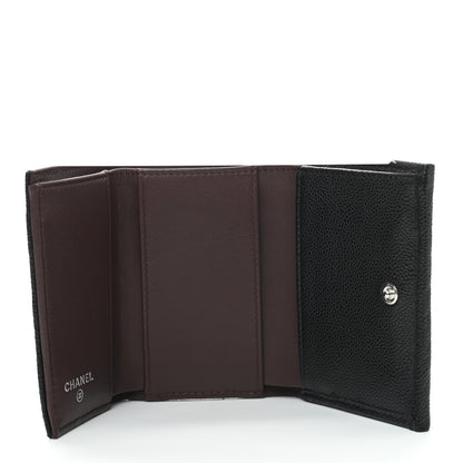 Chanel Caviar Quilted Double Flap Wallet Black 5 of 7