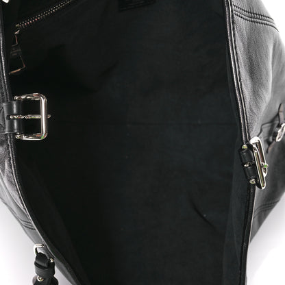 Louis Vuitton Lambskin CarryAll Vibe MM Black 6 of 11