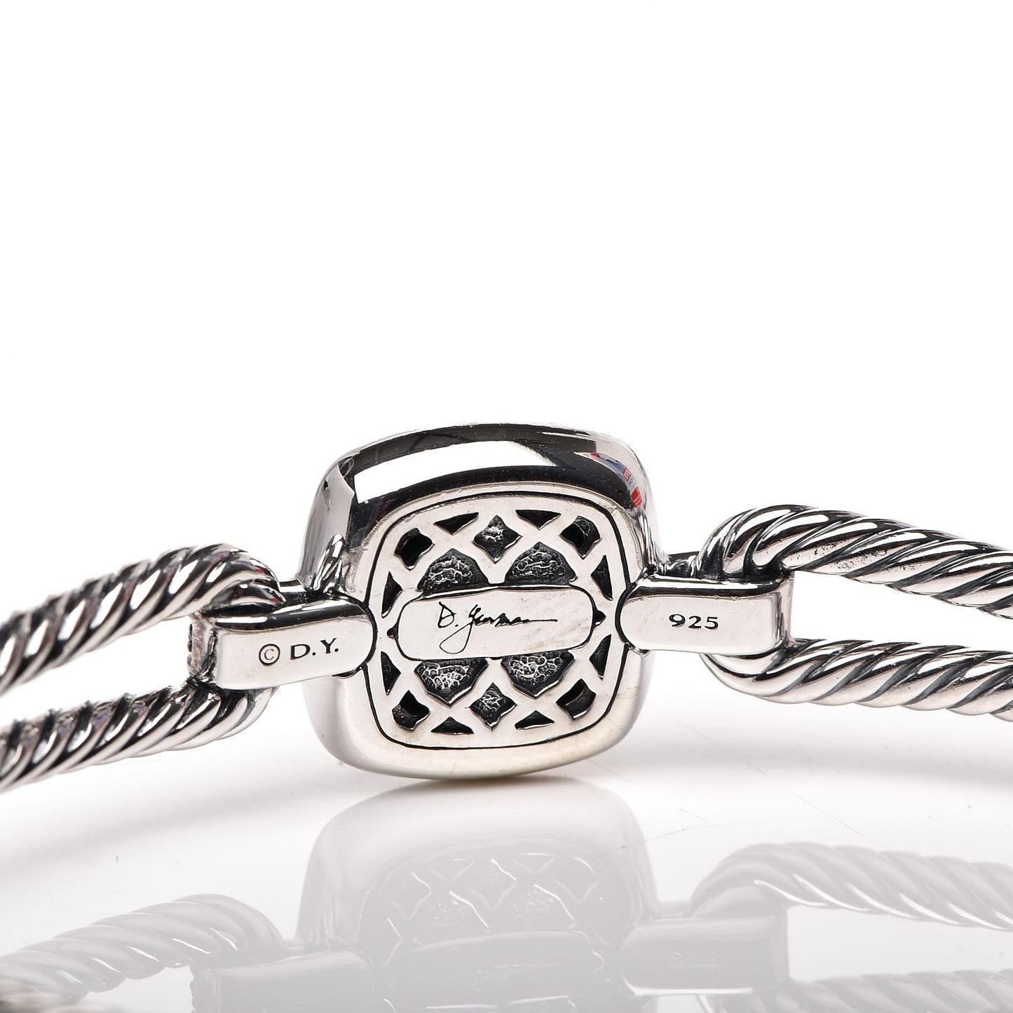 Sterling Silver Black Diamond Albion Cable Bracelet