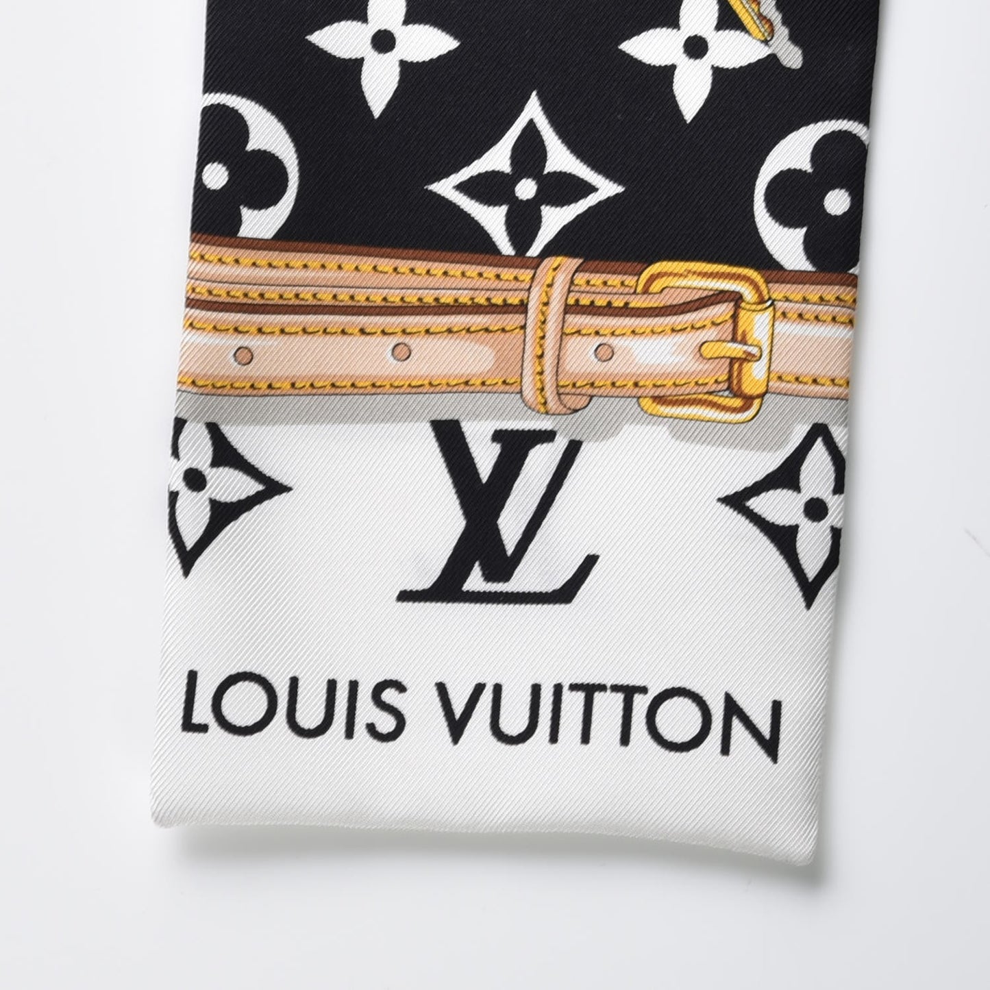 Silk Monogram Confidential Bandeau Black