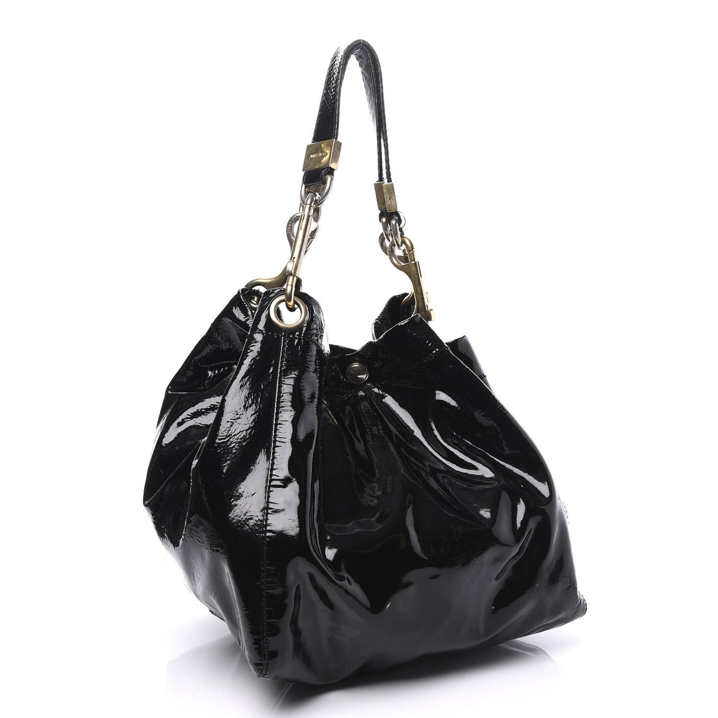 Patent Lola Oversized Tote Black