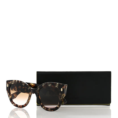 Fendi Acetate Fendi Roma Cat Eye Sunglasses FF 0435/S Havana 7 of 7