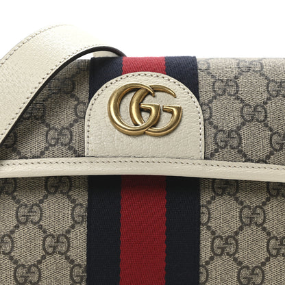 Gucci GG Supreme Monogram Web Small Ophidia Belt Bag 100 40 Beige Ebony White 8 of 10