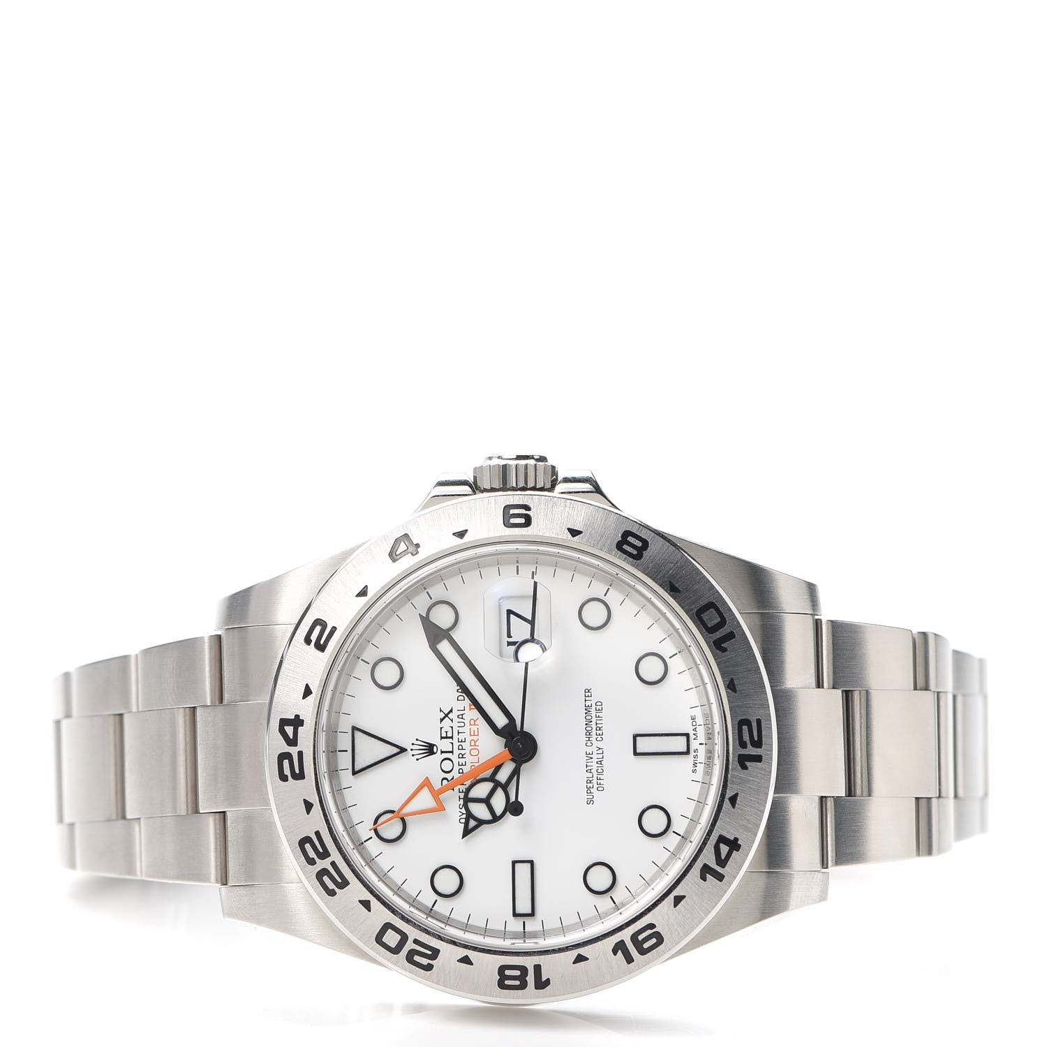 Rolex Stainless Steel 42mm Oyster Perpetual Date Explorer II Watch White 216570 2 of 6