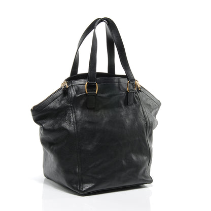 Saint Laurent Leather Large Downtown Tote Black 3 of 7