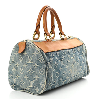 Louis Vuitton Monogram Denim Neo Speedy Blue 3 of 18