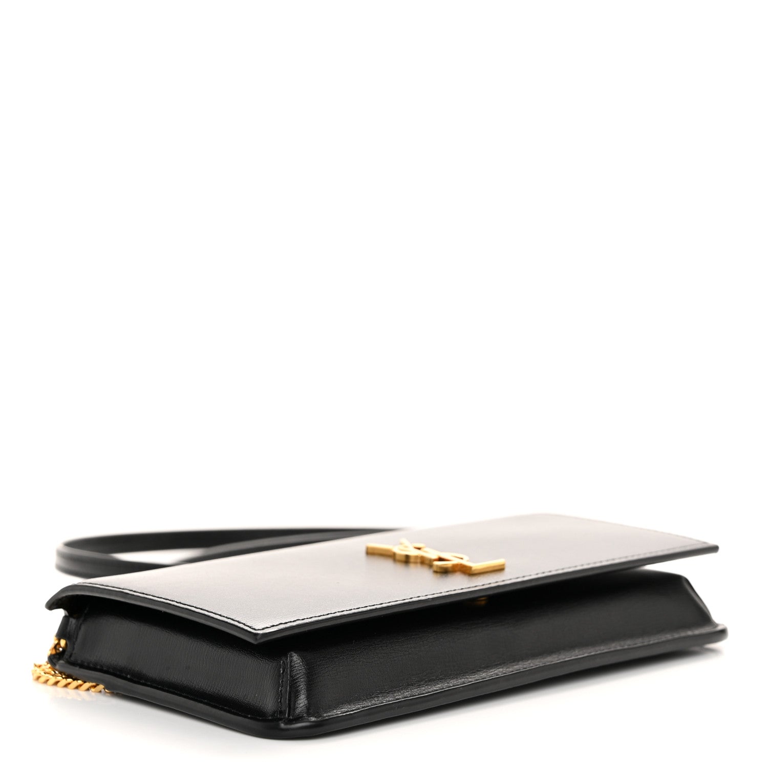 Saint Laurent Smooth Calfskin Monogram Phone Holder Crossbody Black 4 of 11