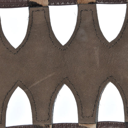 Alaia Pony Hair Triple Buckle Belt 75 Leopard 6 of 7