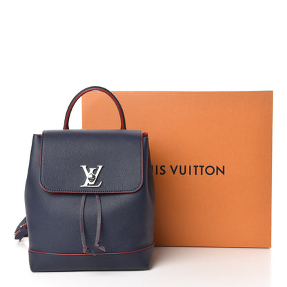 Louis Vuitton Soft Calfskin Lockme Backpack Marine Rouge 13 of 13