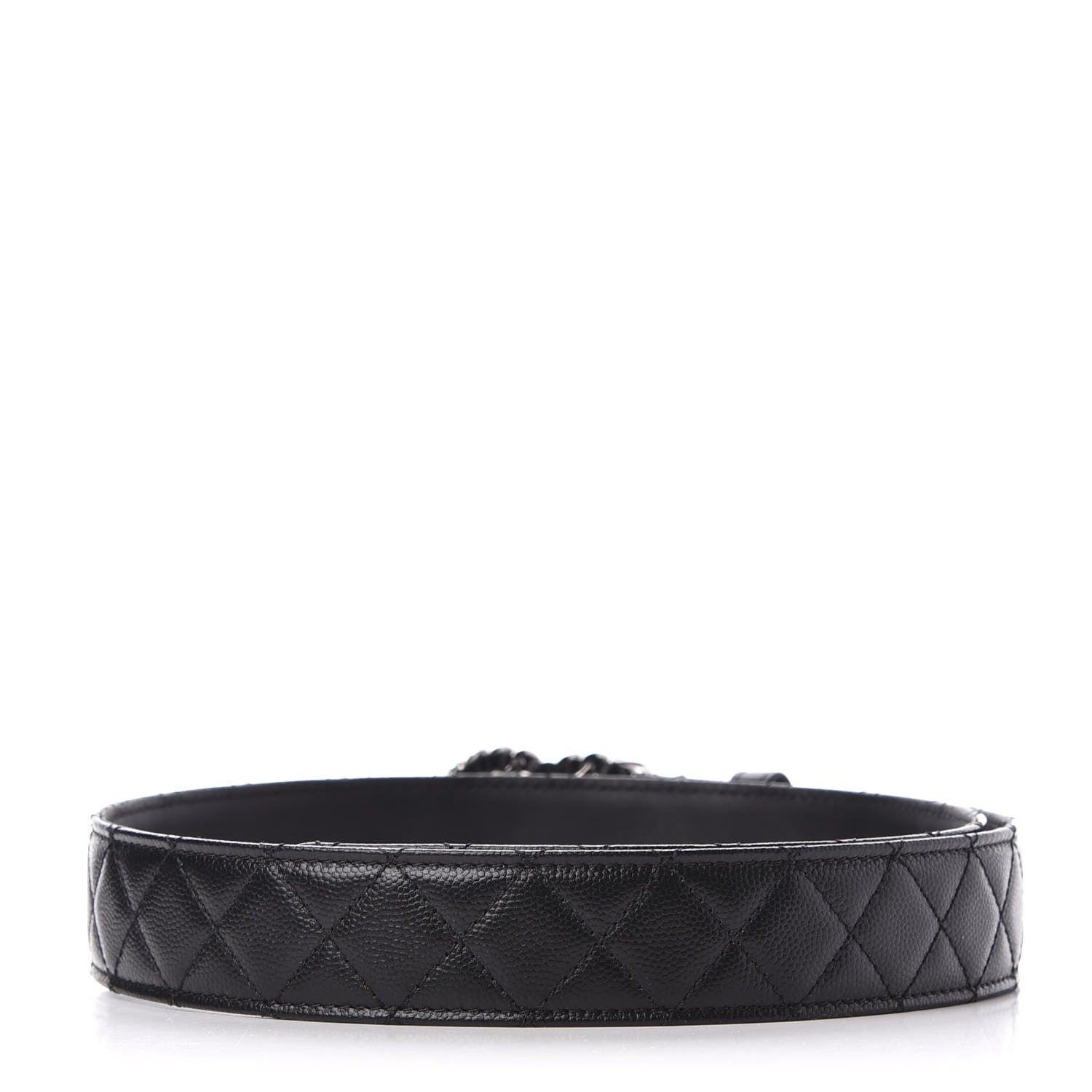 Chanel Lambskin Quilted CC Chain Belt 80 32 Black 2 of 7