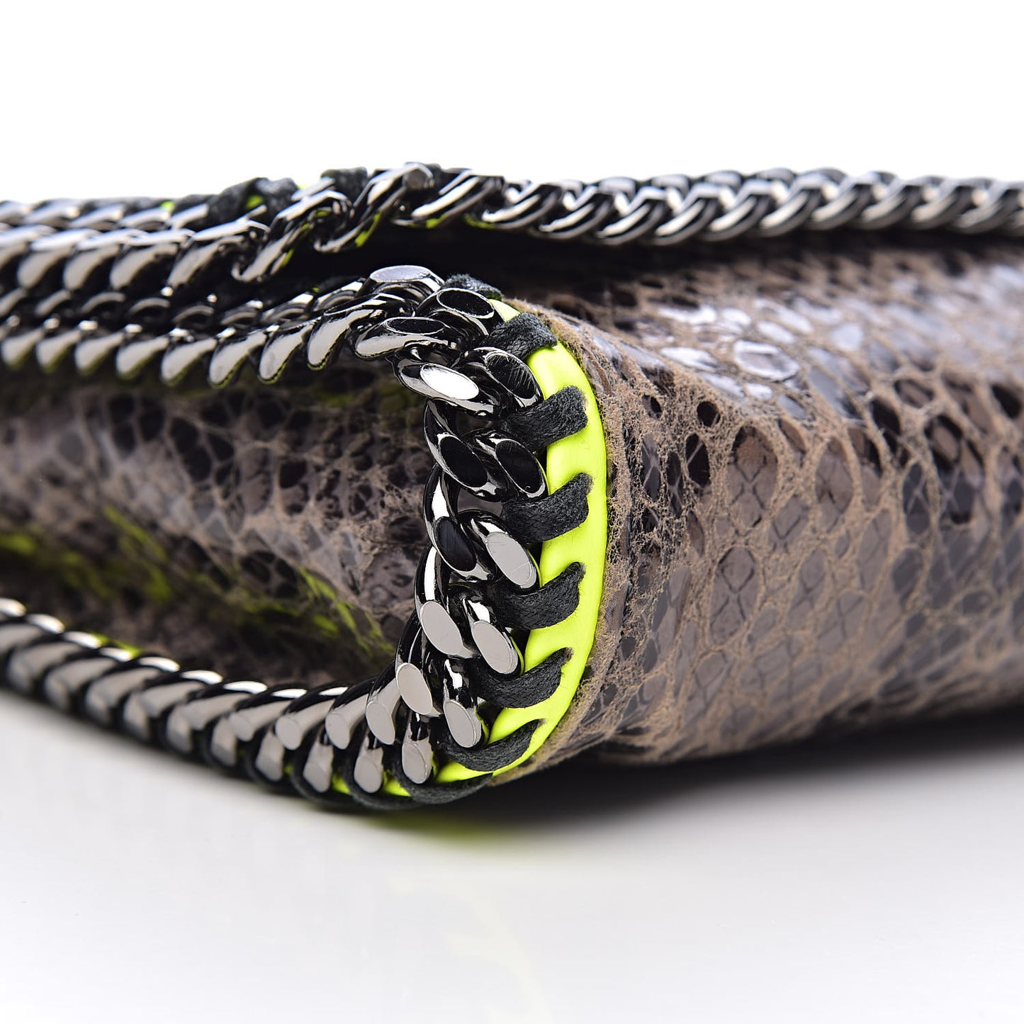 Eco Python Falabella Crossbody Bag Brown