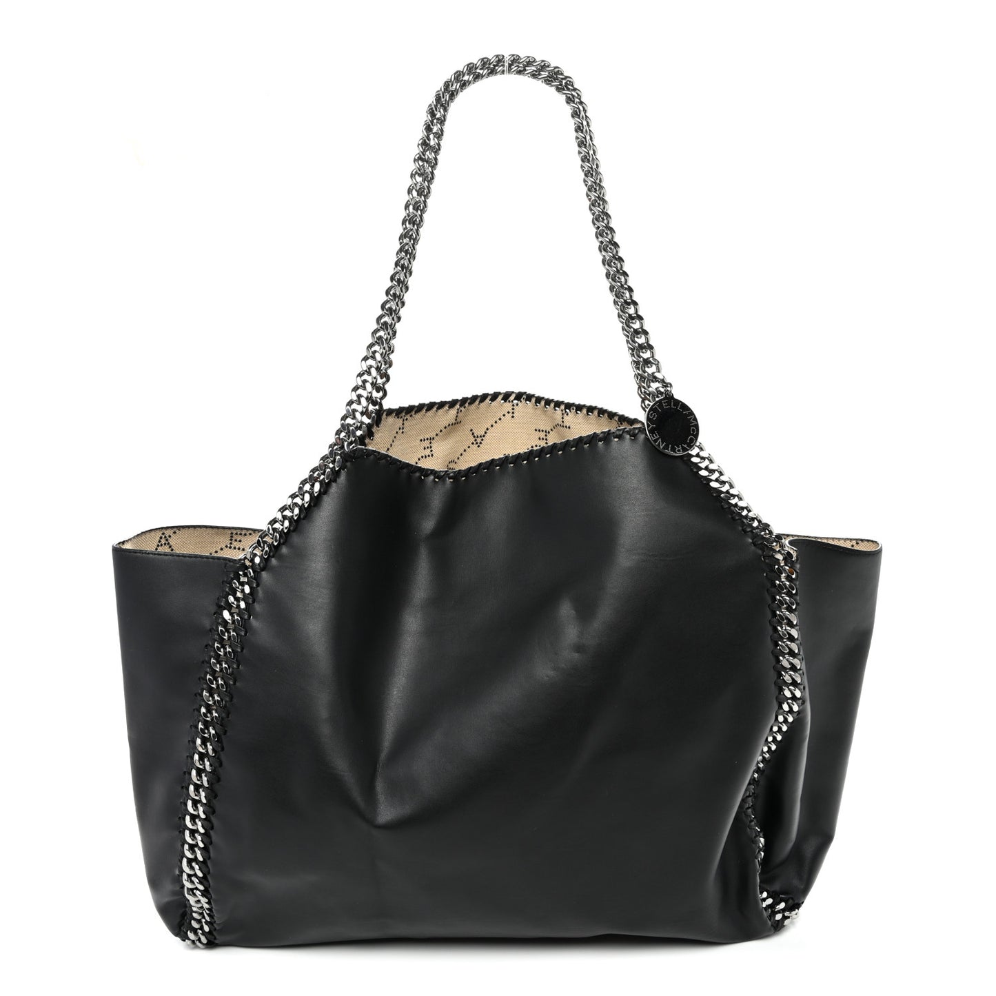 Alter Nappa Falabella Fine Chain Tote Black
