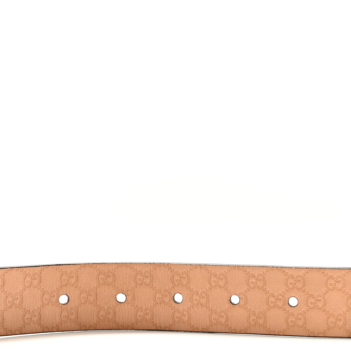 Microguccissima Calfskin Belt 90 36 Light Brown