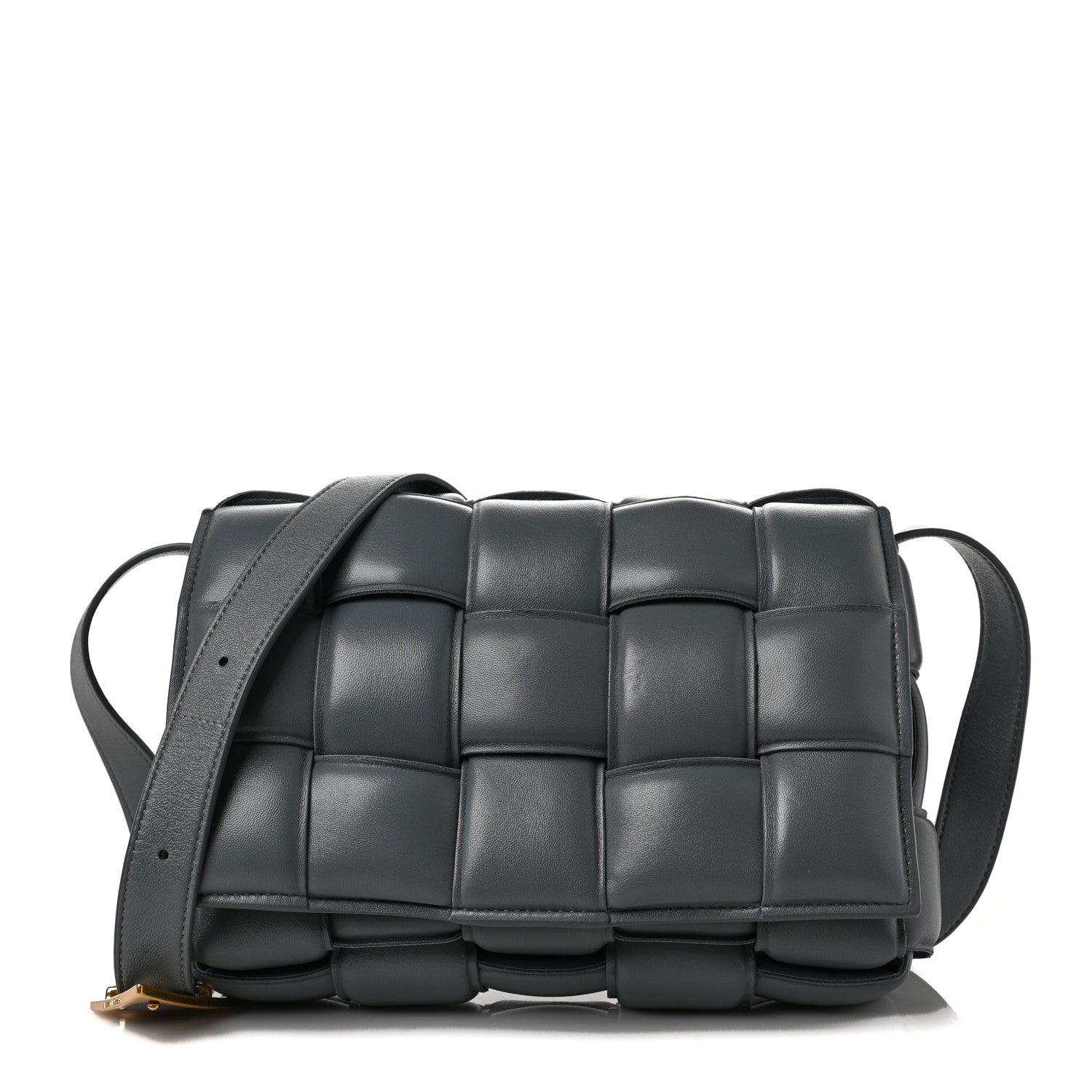 Bottega Veneta Nappa Maxi Intreccio Padded Cassette Crossbody Bag Thunder 1 of 6