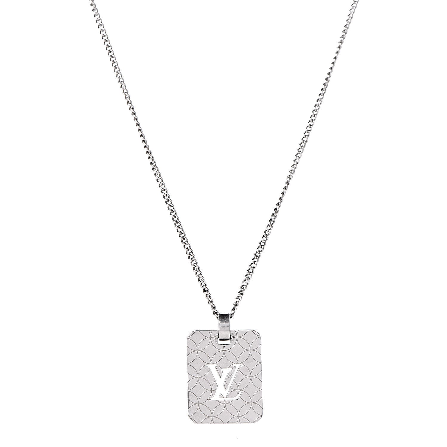 Louis Vuitton Champs Elysees Necklace Silver 4 of 6
