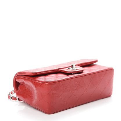 Chanel Caviar Quilted Mini Rectangular Flap Red 4 of 12