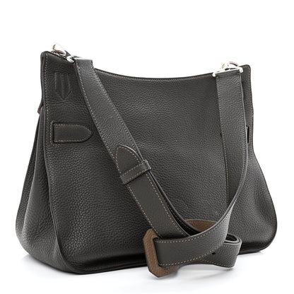 Hermes Taurillon Clemence Eclat Jypsiere 28 Etain Etoupe 2 of 16