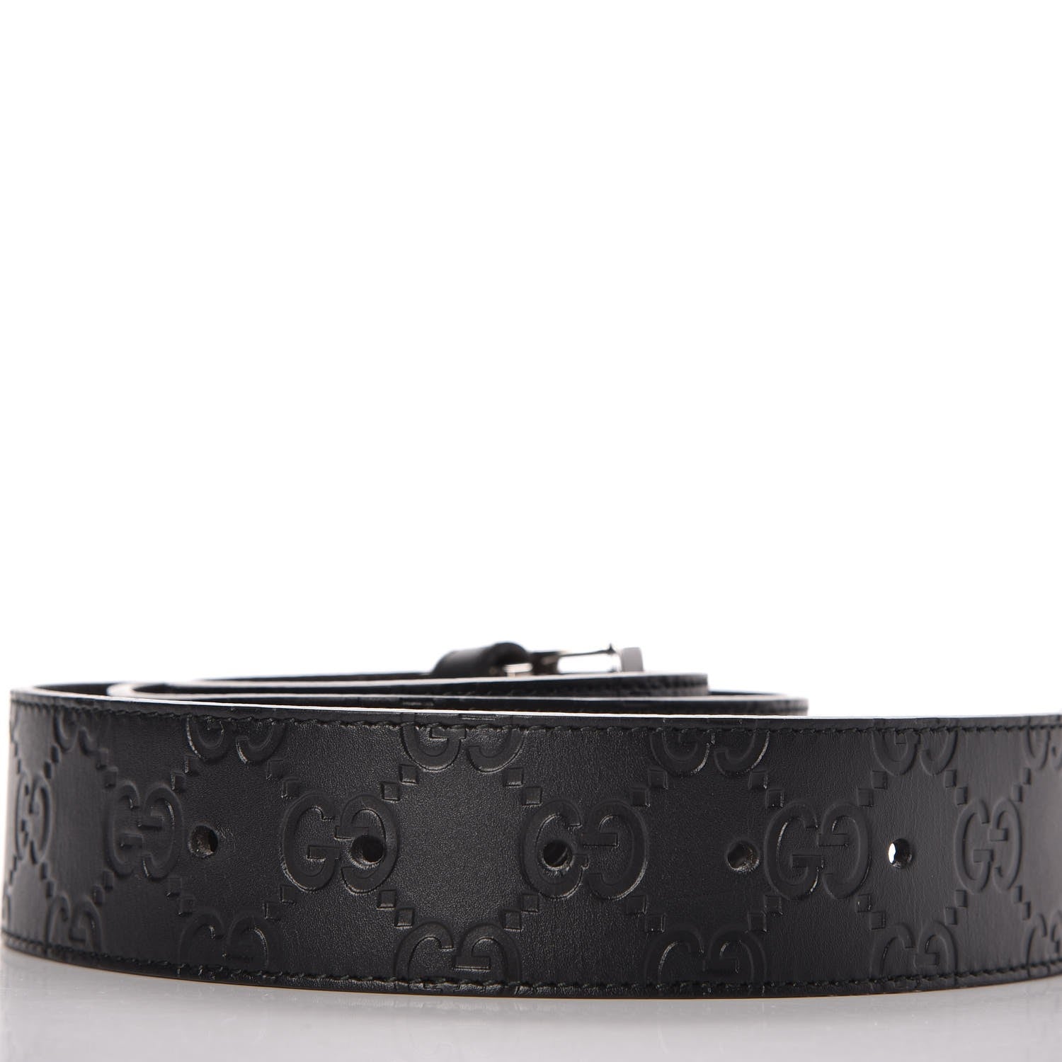 Gucci Guccissima Interlocking G Reversible Belt 90 36 Black Brown 4 of 7