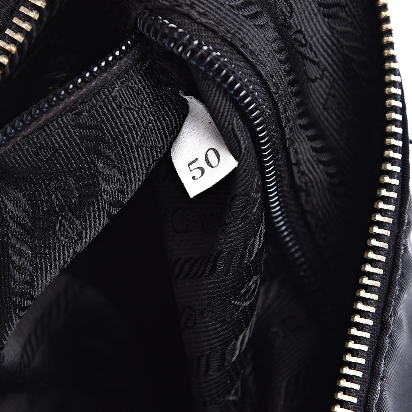 Tessuto Nylon Soft Calfskin Shoulder Bag Black