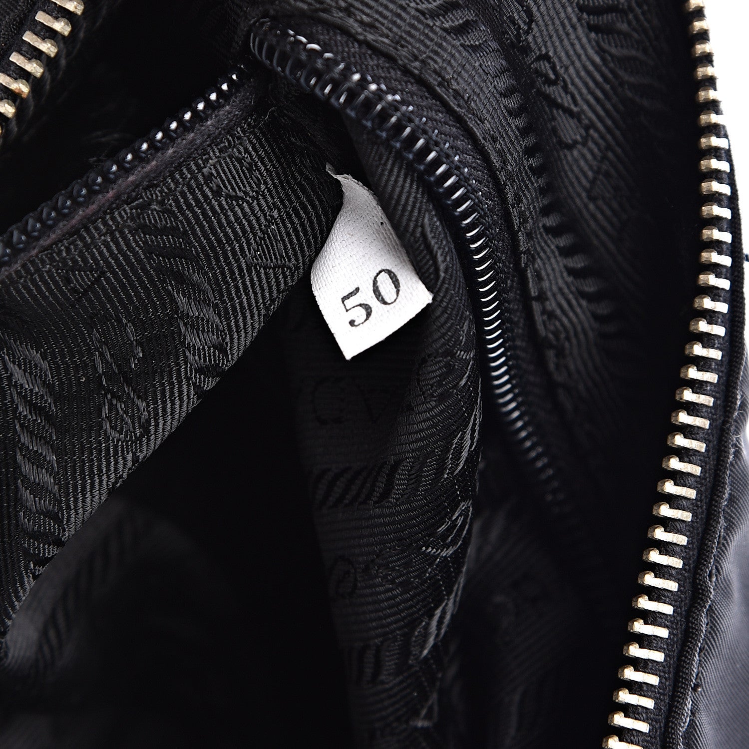 Prada Tessuto Nylon Soft Calfskin Shoulder Bag Black 15 of 15