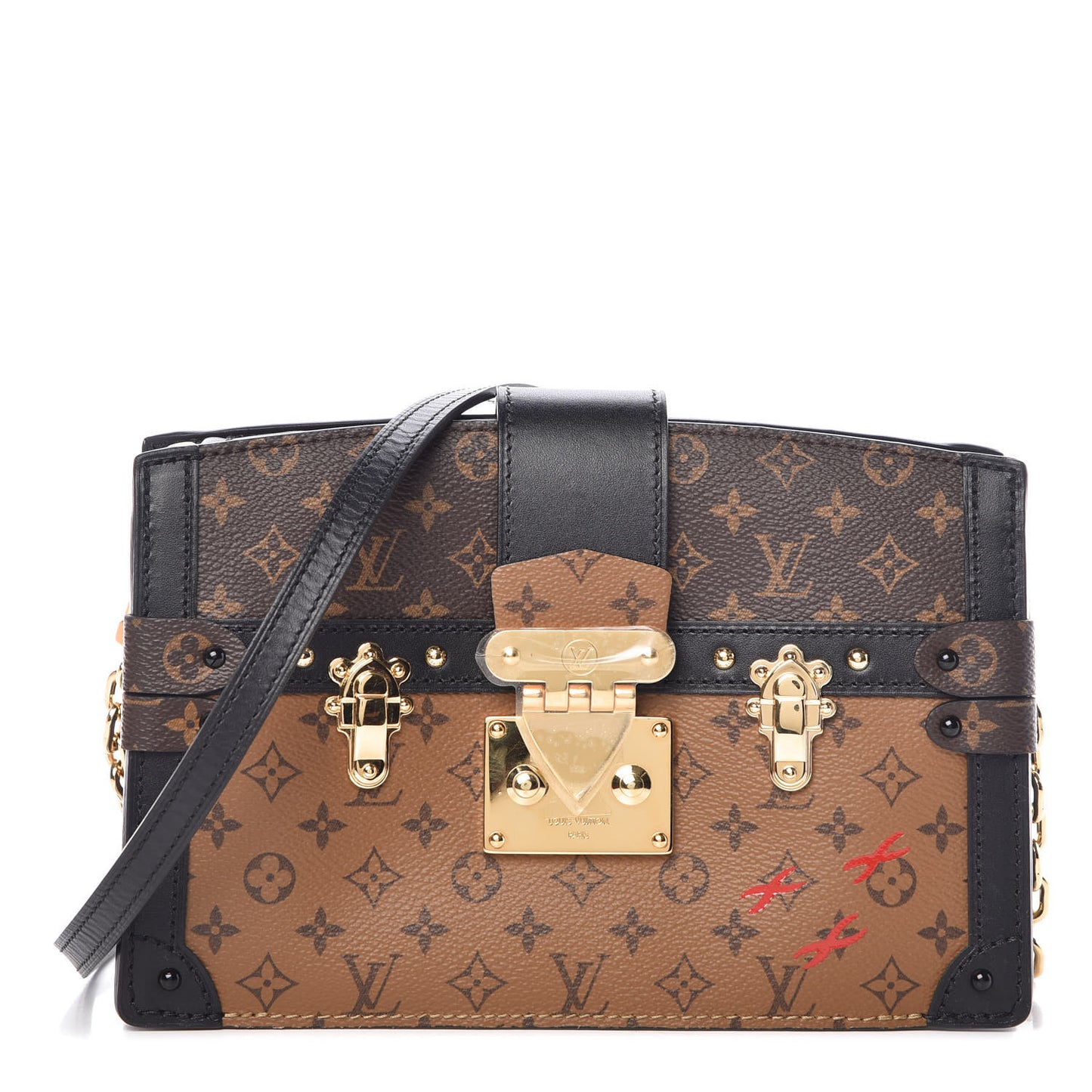 Reverse Monogram Trunk Clutch