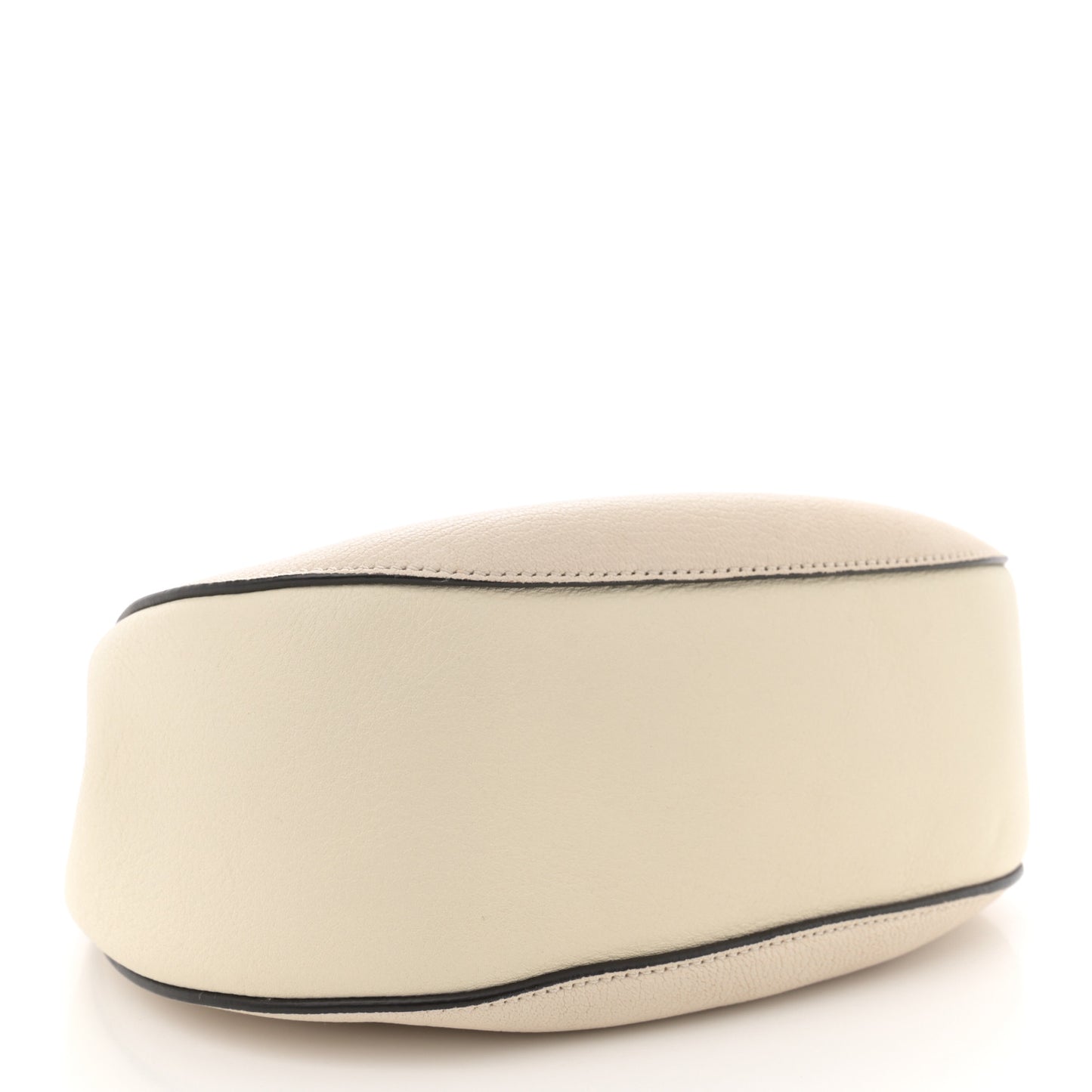 Grained Calfskin Drew Shoulder Bag Abstract White
