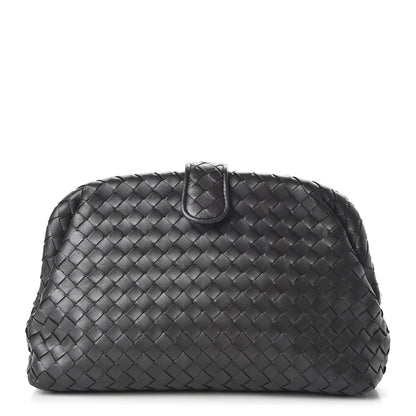 Bottega Veneta Nappa Intrecciato The Lauren 1980 Clutch Ebano 1 of 9