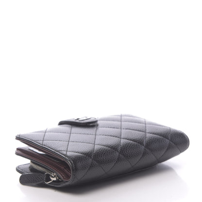 Chanel Caviar Quilted Zipped Pocket Wallet Black 4 of 8