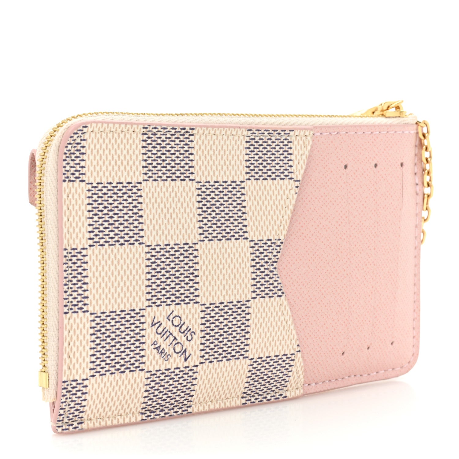 Louis Vuitton Damier Azur Recto Verso Card Holder Rose Ballerine 3 of 10