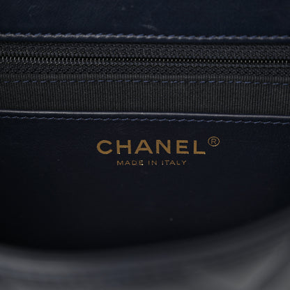Chanel Lambskin Quilted Medium Pillow Crush Flap Navy 6 of 10
