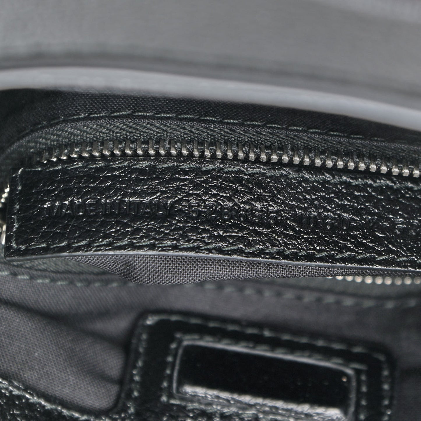 Calfskin Logo XXS Shopping Tote Black