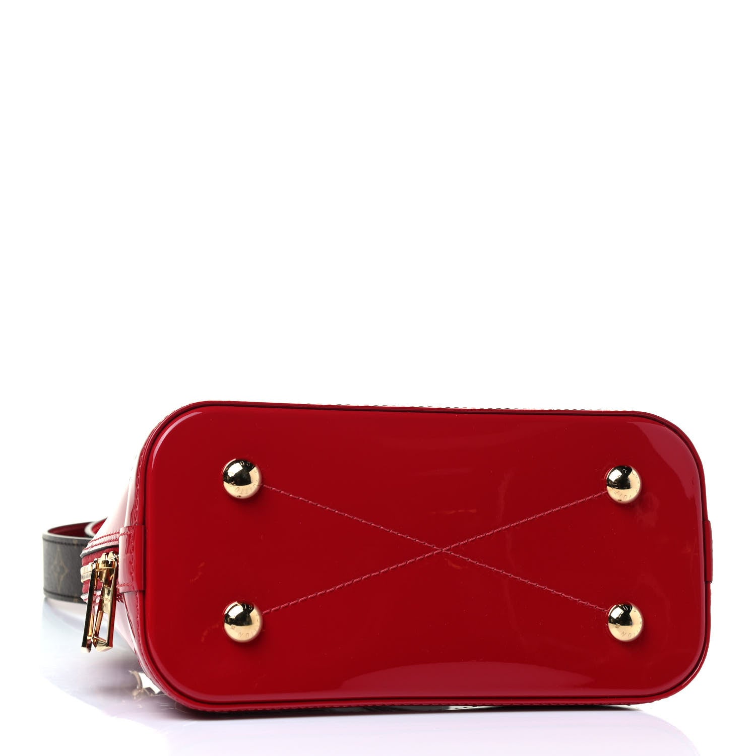 Louis Vuitton Patent Monogram Alma BB Scarlet 3 of 4