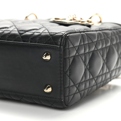 Christian Dior Lambskin Cannage Small Lucky Badges My Lady Dior Black 10 of 12
