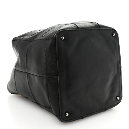 Chanel Calfskin Square Stitched Tassel Hobo Black 4 of 10