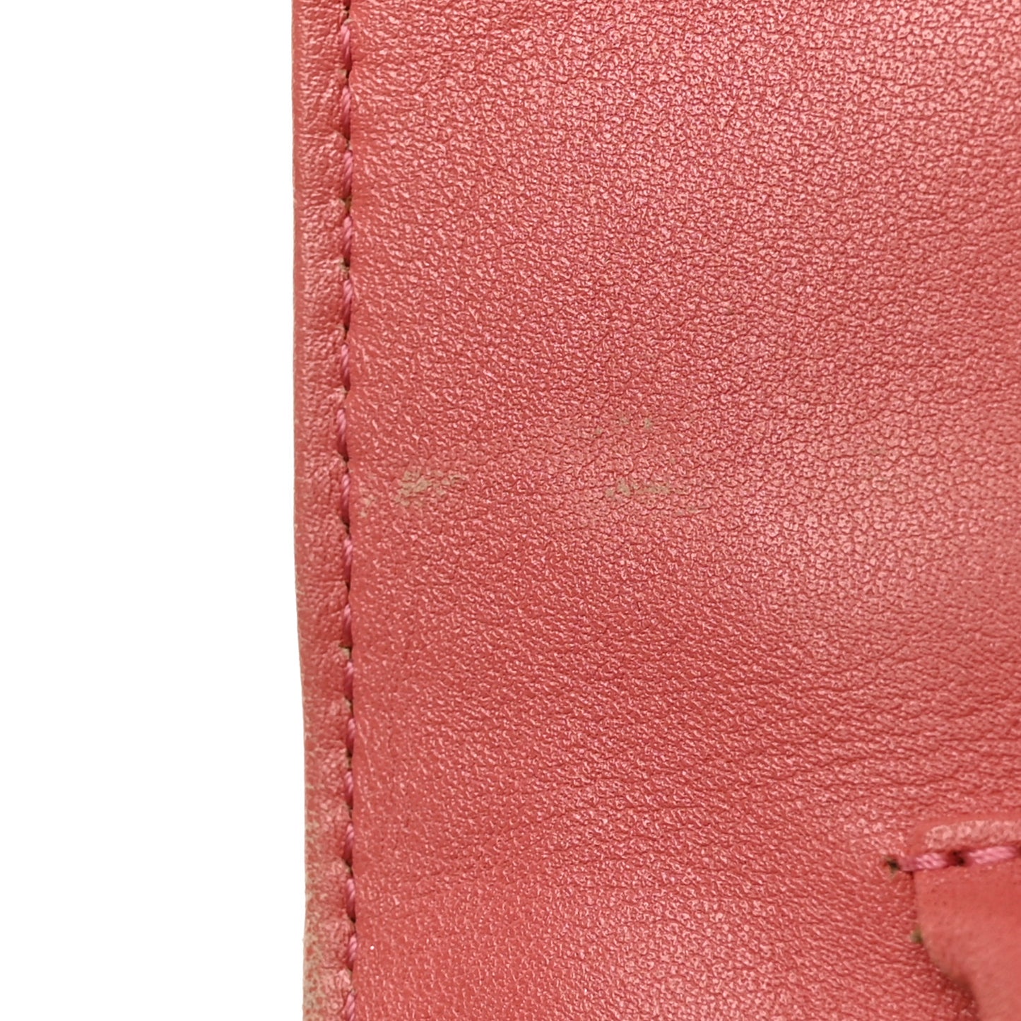 Patent Quilted Wallet On Chain WOC Coral
