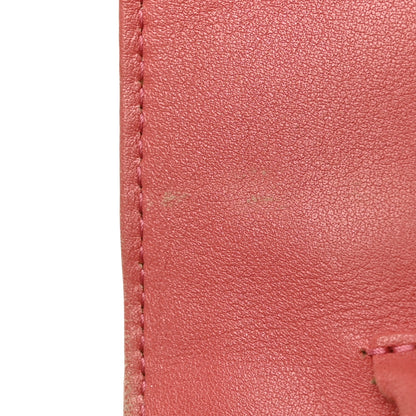 Chanel Patent Quilted Wallet On Chain WOC Coral 15 of 16