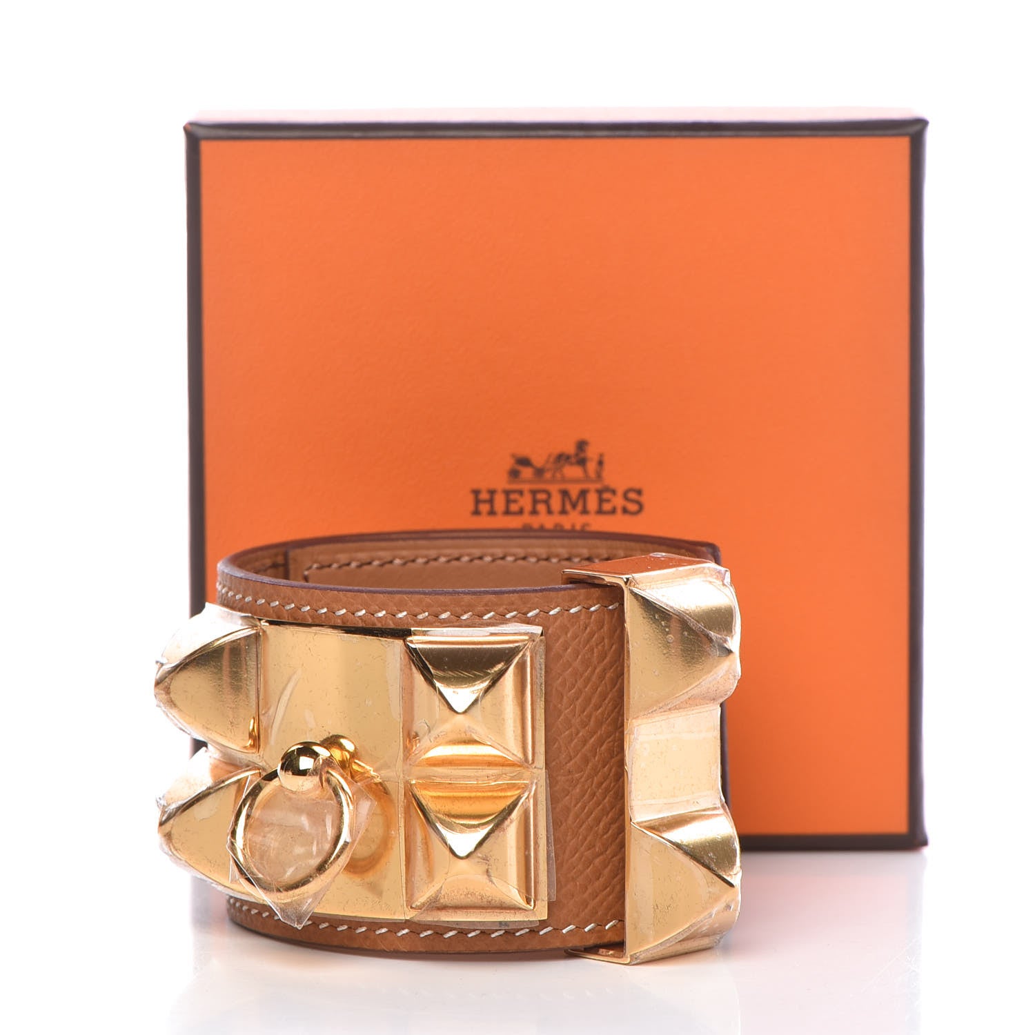 Hermes Epsom Collier de Chien CDC Bracelet T2 Gold 8 of 8