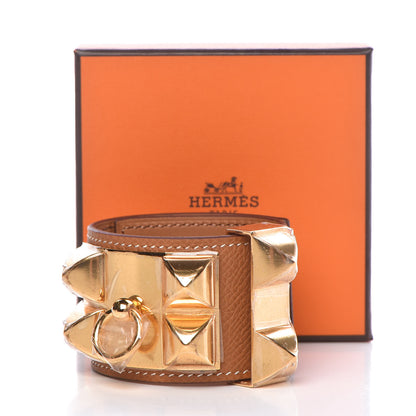 Hermes Epsom Collier de Chien CDC Bracelet T2 Gold 8 of 8