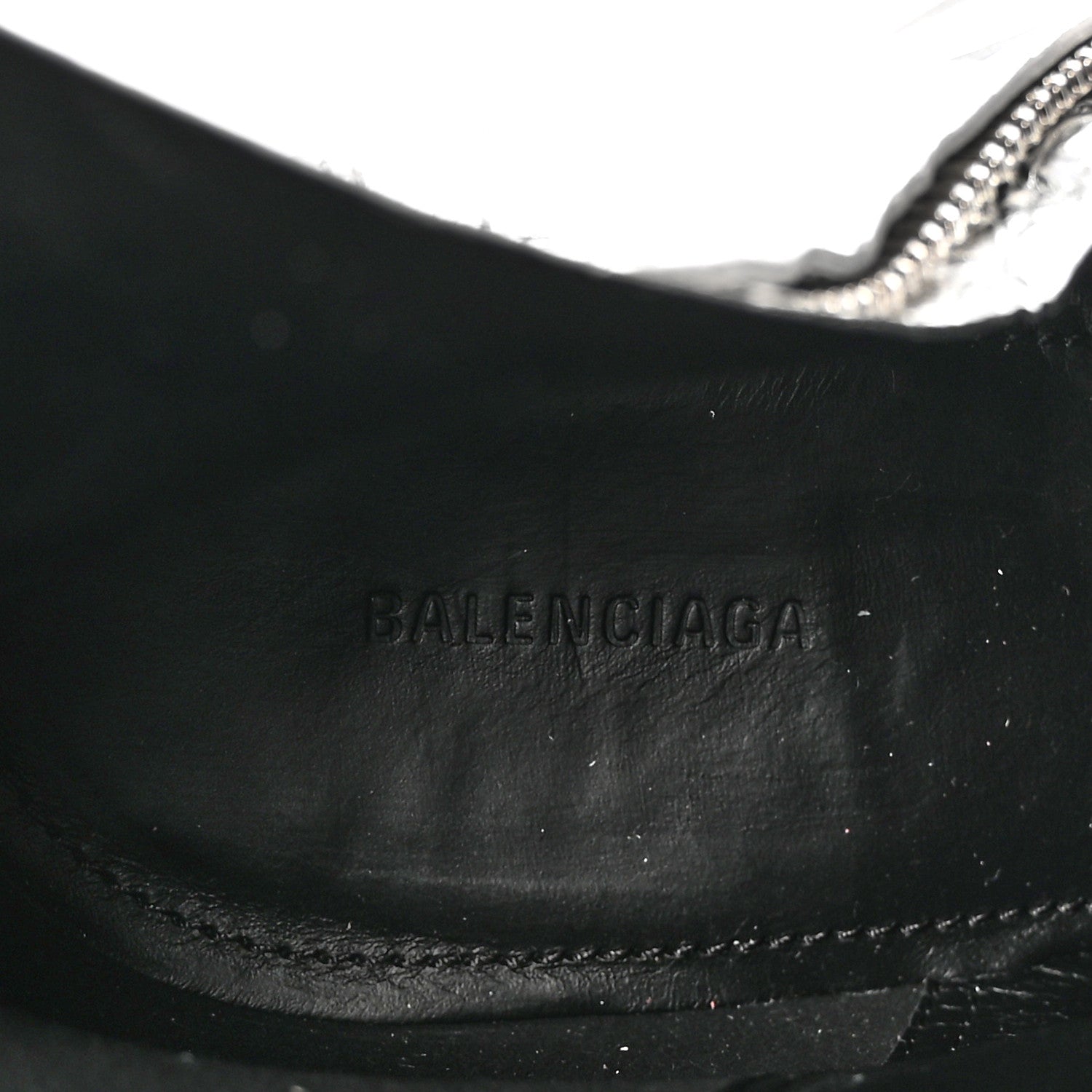 Balenciaga Metallic Agneau Arena Cagole 90mm Boots 37 Silver 7 of 12