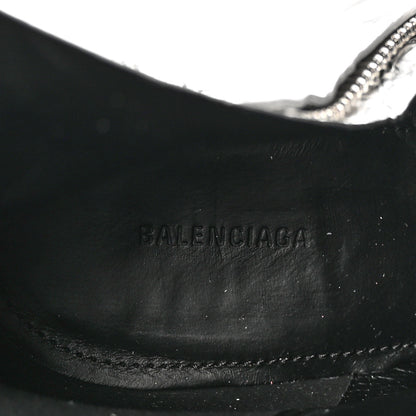 Balenciaga Metallic Agneau Arena Cagole 90mm Boots 37 Silver 7 of 12