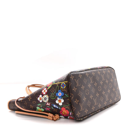 Louis Vuitton LV X TM Monogram Flowers Neverfull MM 4 of 10