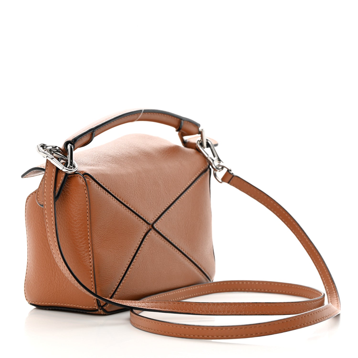 Loewe Calfskin Mini Puzzle Bag Tan 3 of 15
