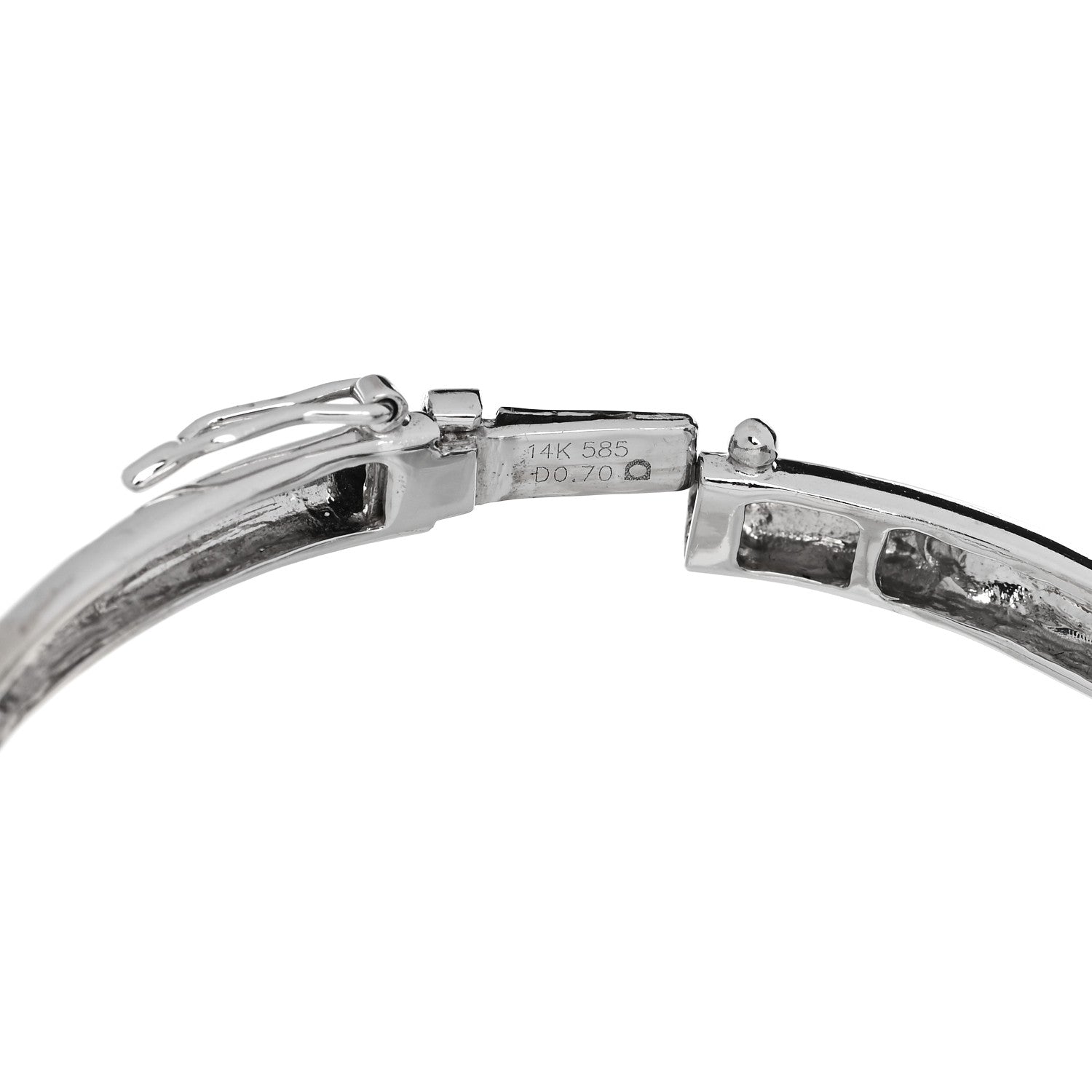 Parker & West by FASHIONPHILE 14K White Gold Diamond Black Cultured Pearl .64ct Bypass Bracelet 7 of 8